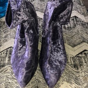 Velvet booties